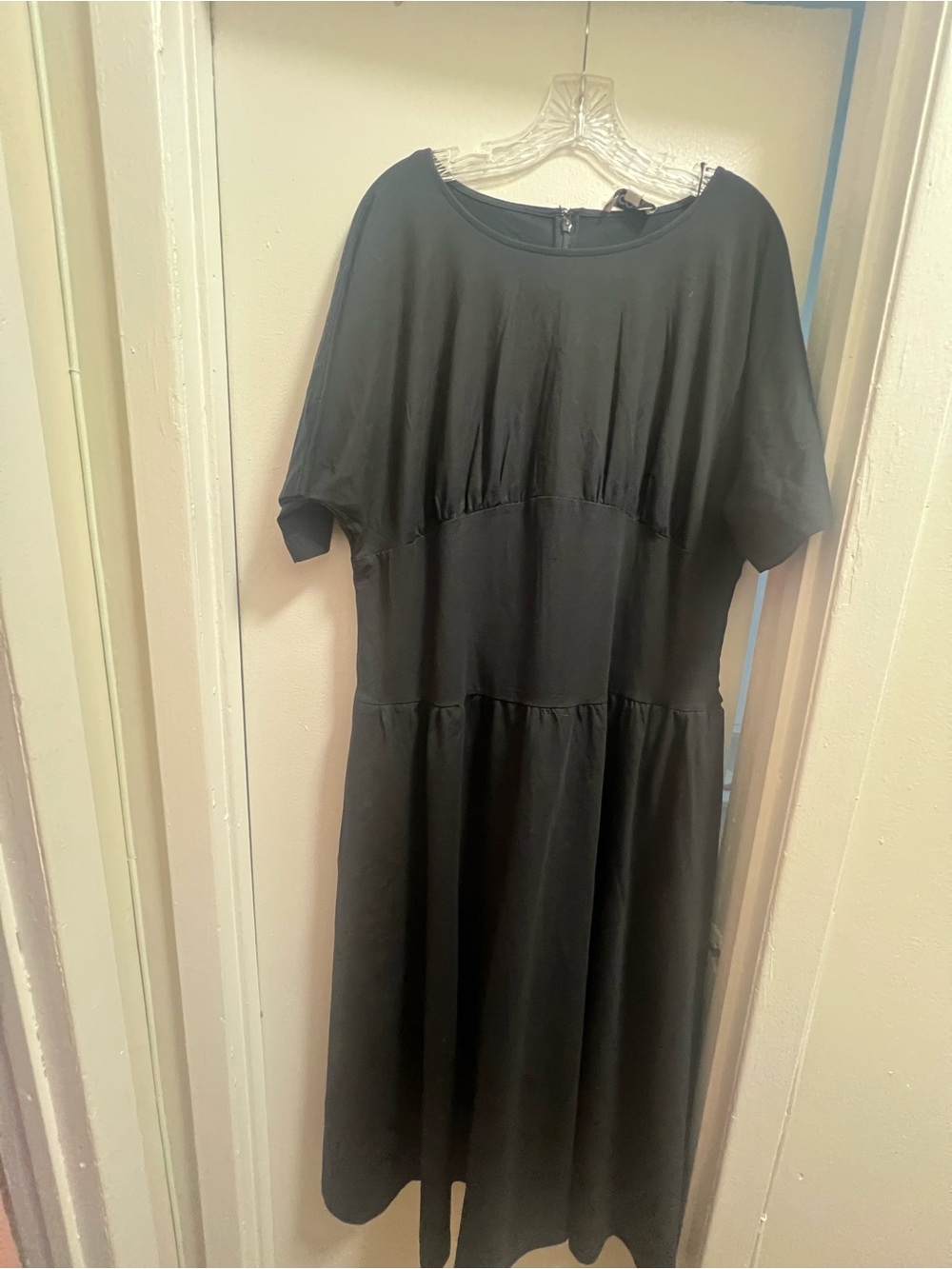 COS Black Tiered Midi Dress
